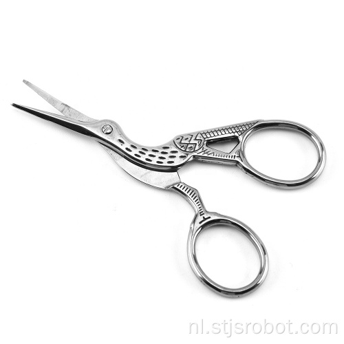 Embroidery Craft Shears roestvrijstalen schaar Wenkbrauwschaar Zilveren schoonheidsschaar